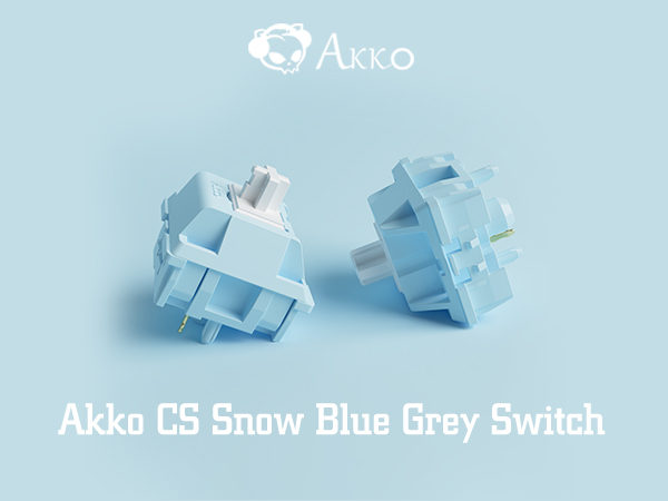 Akko Keyboard Switches, CS Snow Blue Grey Switches for