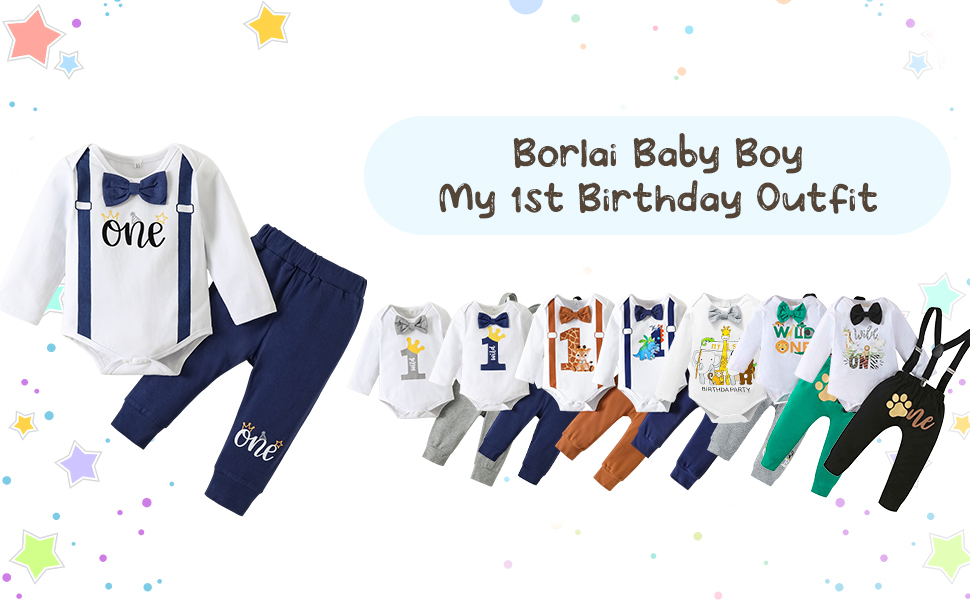Baby Boy My 1st Birthday Outfit
