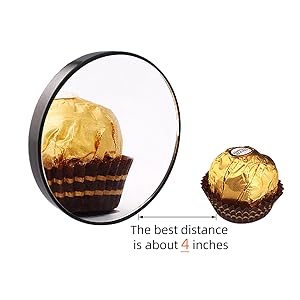 The display of magnifying makeup mirror
