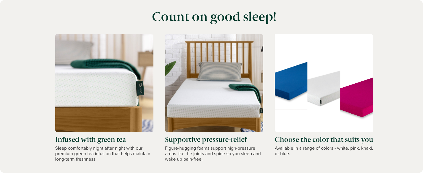 ZINUS 5 Inch Memory Foam Mattress / Bunk Bed Mattress, Narrow Twin