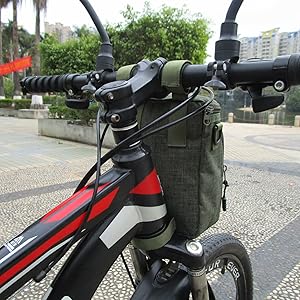 Attached on front handlebar