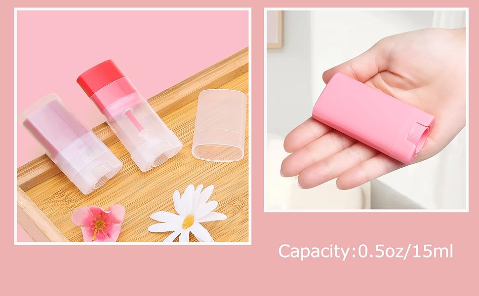 50 Pack Empty Deodorant Containers for Homemade Deodorant