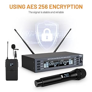 YU-E20 Vocal UHF Wireless Microphone Signal Encryption