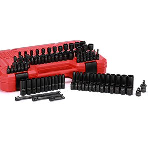 CASOMAN 1/4 Inch Drive Master Impact Socket Set with Adapters