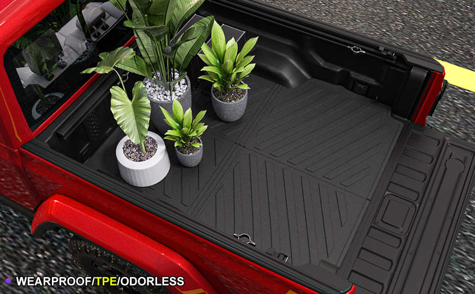 xipoqix Bed Mat Compatible with 20202023 Jeep Gladiator
