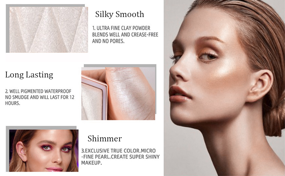 White Highlighter Makeup