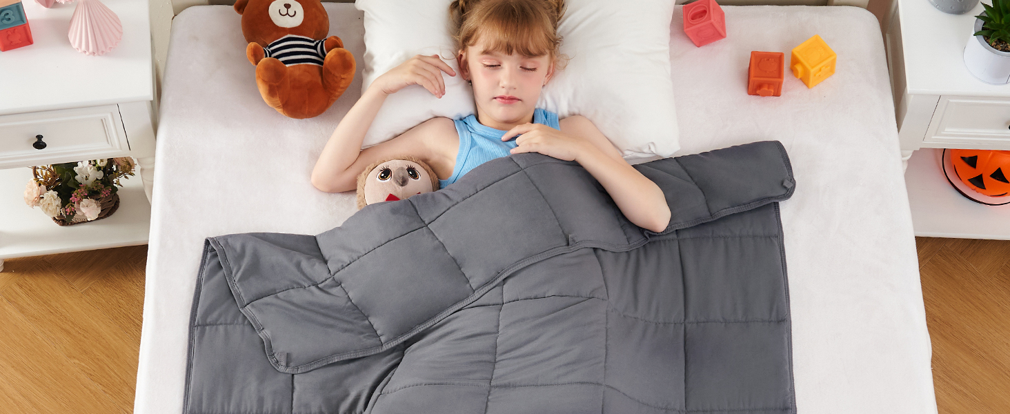 yescool Weighted Blanket Kids 7 Pounds (40"x60", 7lbs