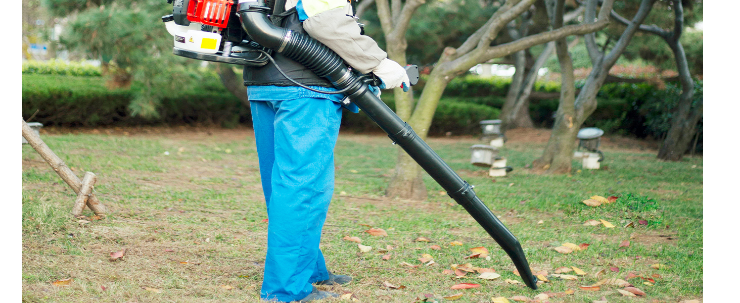 Gas Backpack Leaf Blower, 76CC Gas Powered Gasoline Blower