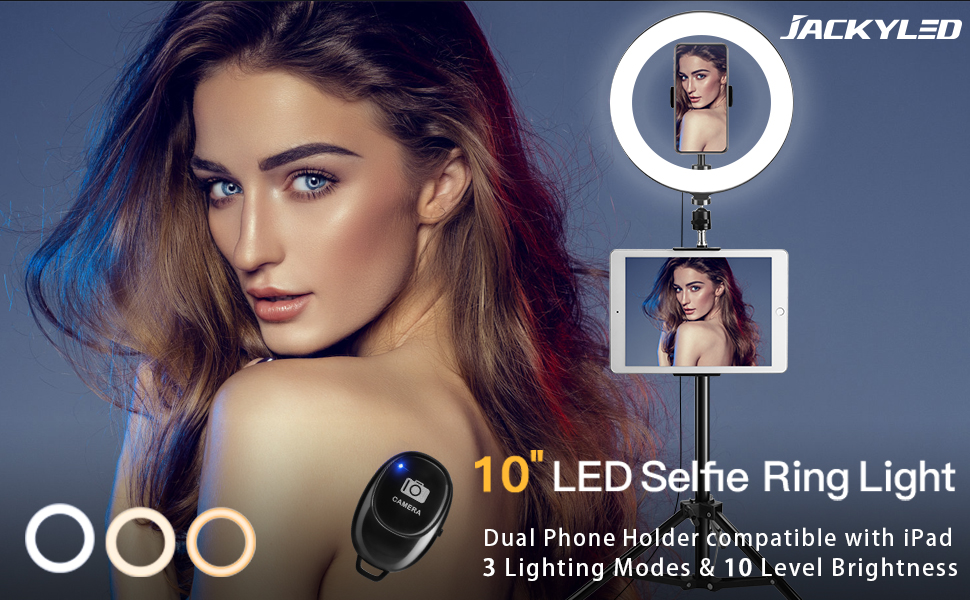 ring light with ipad holder