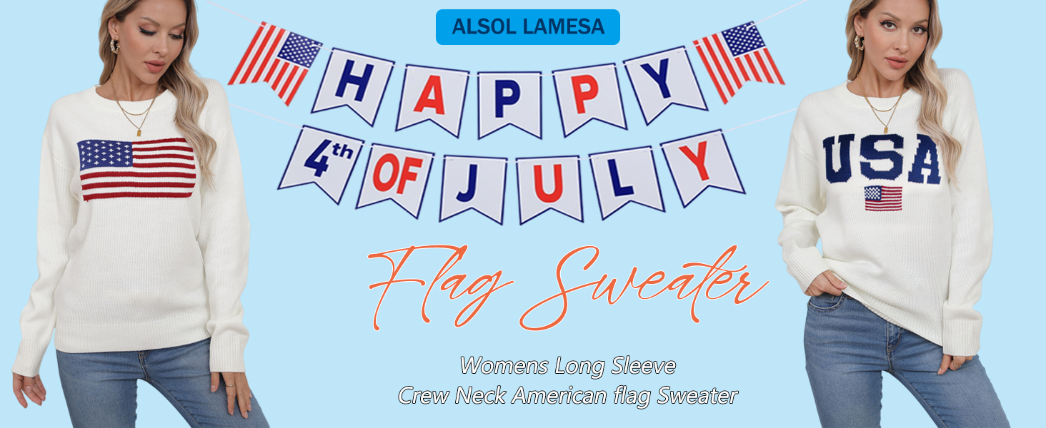 american flag sweater