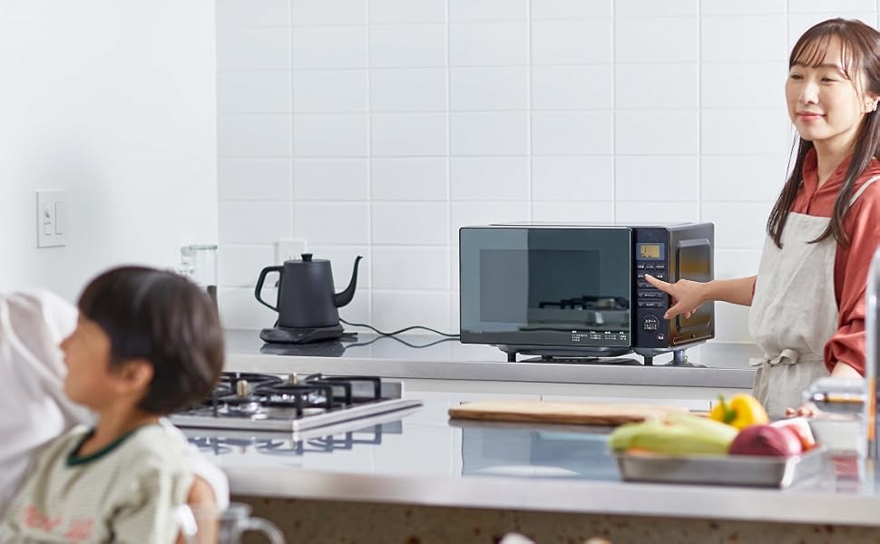 送料込・まとめ買い シロカ ミラーガラス電子レンジ 18L SX-18D132(K