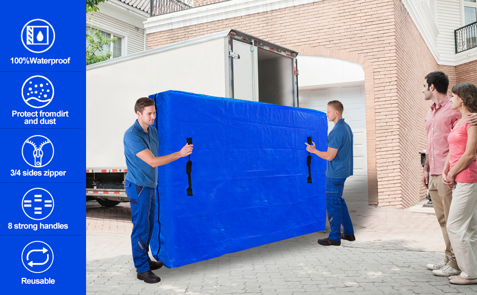 YZK Mattress Bags for Moving and Storage King Size with Heavy Duty