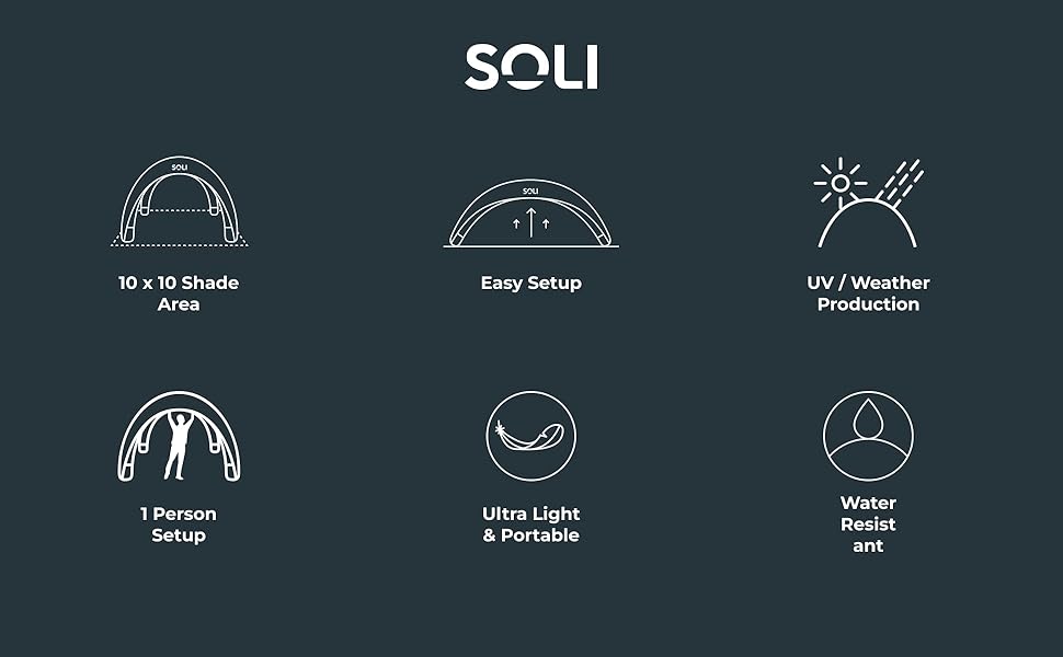 SOLI inflatable Canopy Tent Main Features