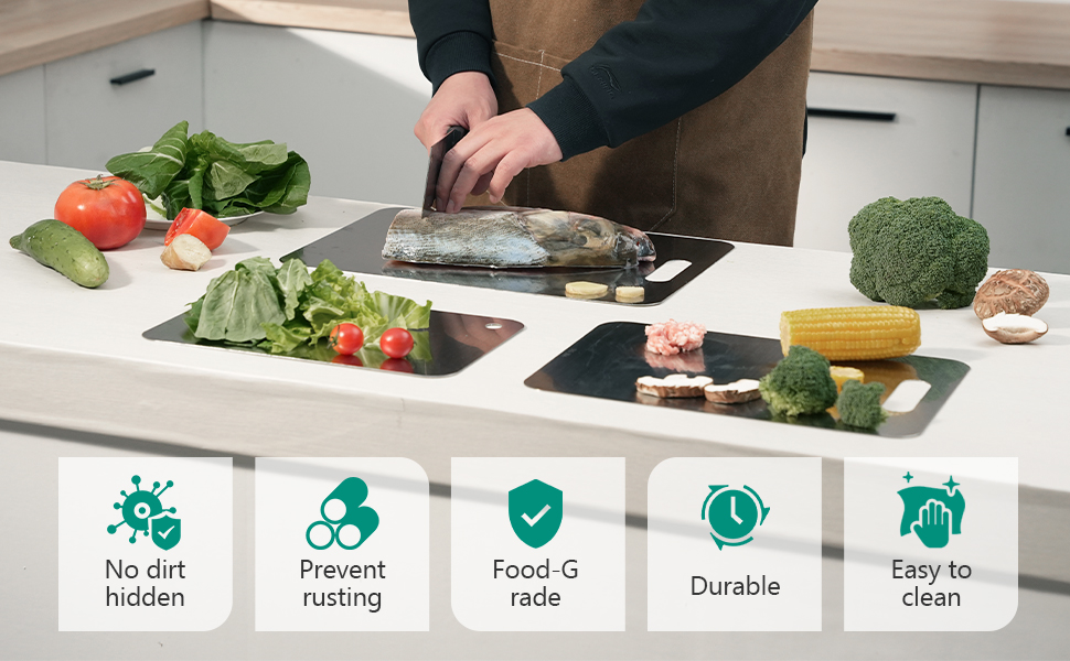 stainless steel cutting boards