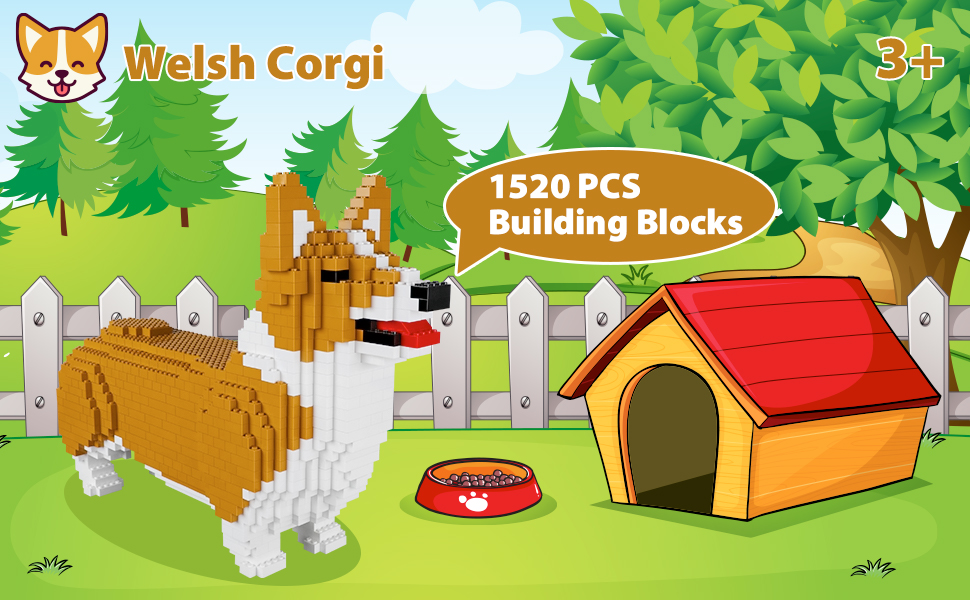 Dog Building Blocks Animal Dog Block Dog Building Set Animals Building Blocks 11