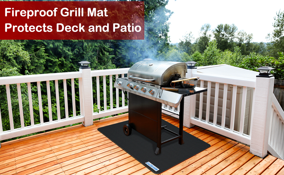 GAOSHIXW Under Grill Mat for Outdoor Grill 48 x 30 inches