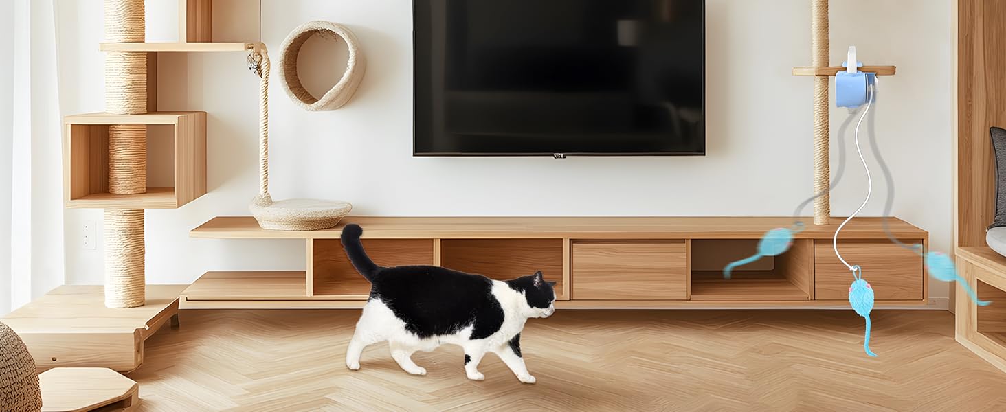 Upgraded Smart Interactive Cat Toy with Remote Control