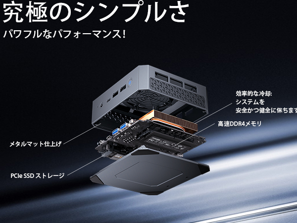 国内版-Mini PC i9 12900HK 32gb- ssd1tb Amazon.co.jp: KOOSMILE ミニPC、小型pc Intel i9-12900HK（14