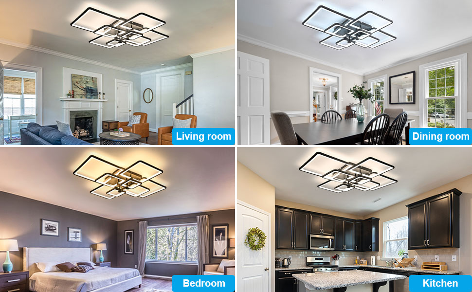SYZXSP Modern LED Flush Mount Ceiling Light 39.7inch