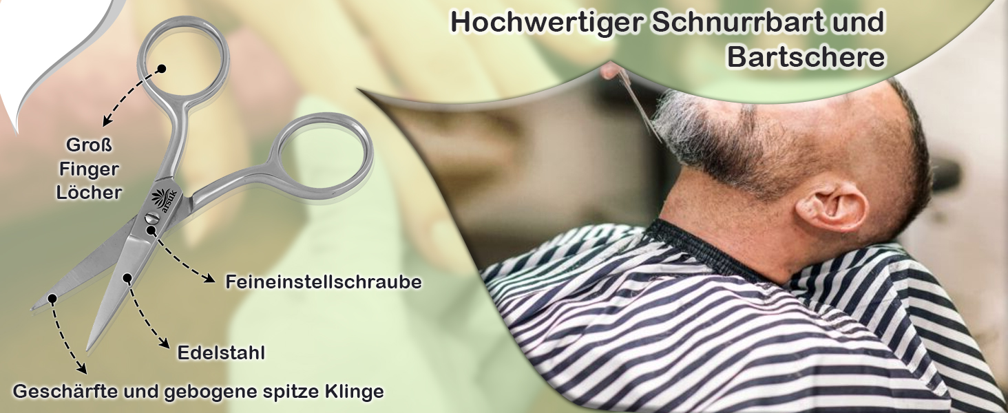 Professionell, Schnurrbart, Bart, Nase, Ohr,Haare,Augenbraue,Schere,Trimmen,Formen,Schneiden,Klingen