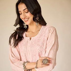 chikankari kurta sharara set for women georgette pastel colours