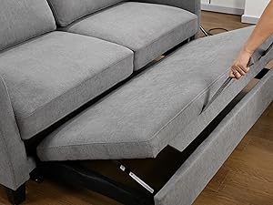 Amazon.com: ZIGHTH 69'' Queen Size Sleeper Sofa Couch with