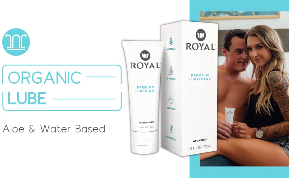 Royal Premium Organic Aloe Water Based Lube Gel Liquid