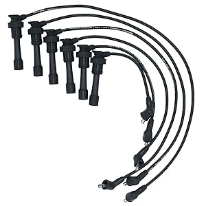 Ignition Wire Set on White Background