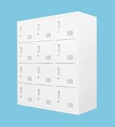 Amazon.co.jp: LOOKIT ロッカー 15人用 鍵付き スチールロッカー