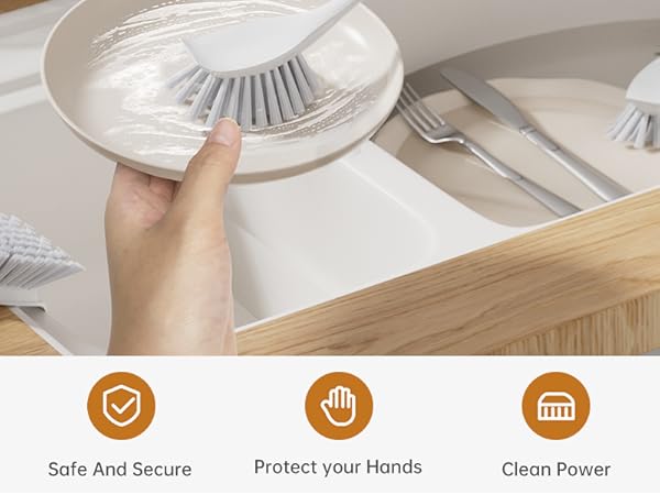 dish brush with handle 