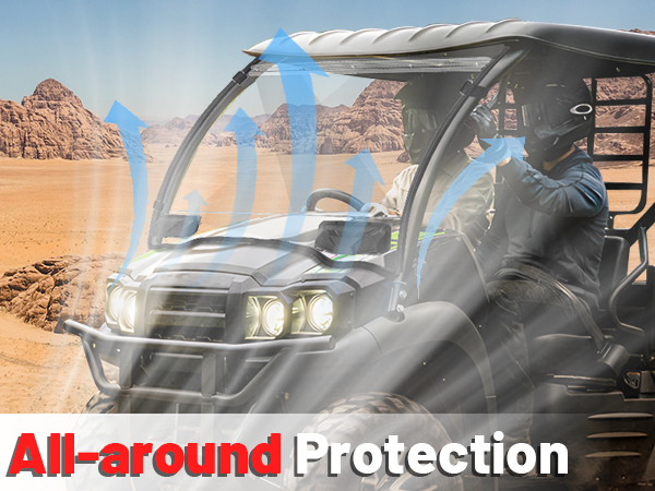 Amazon.com: StarknightMT Vented Mule SX SE XC Windshield