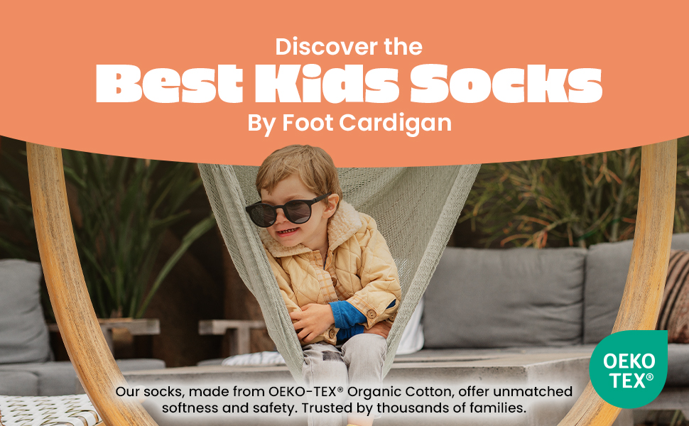 Foot Cardigan Best Kids Socks Logo