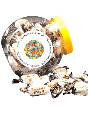 250g Cookie Jar of Walkers Individually Wrapped Treacle Dabs Toffees