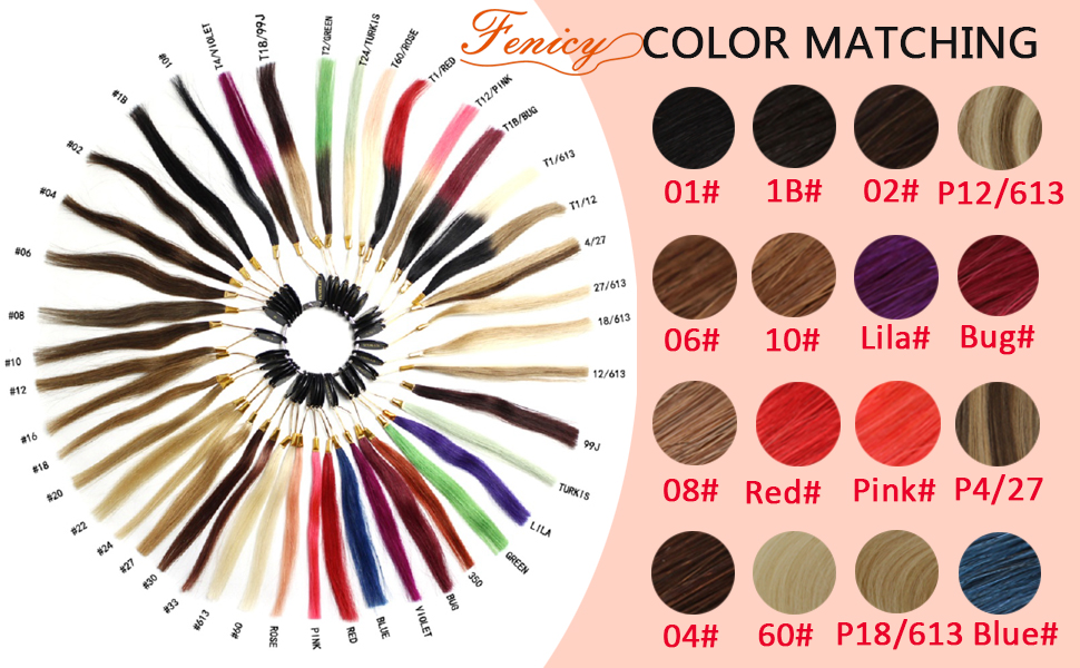 Hair Extensions Color show