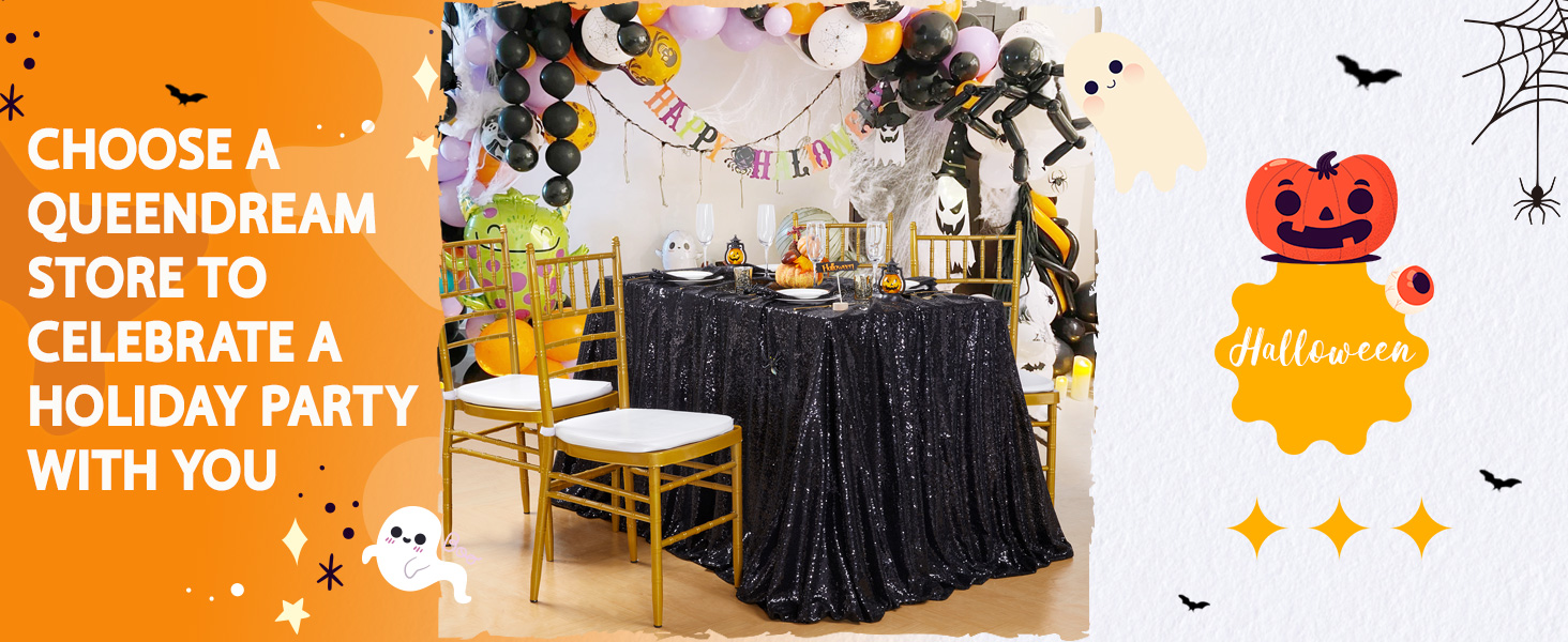 shimmer black tablecloth