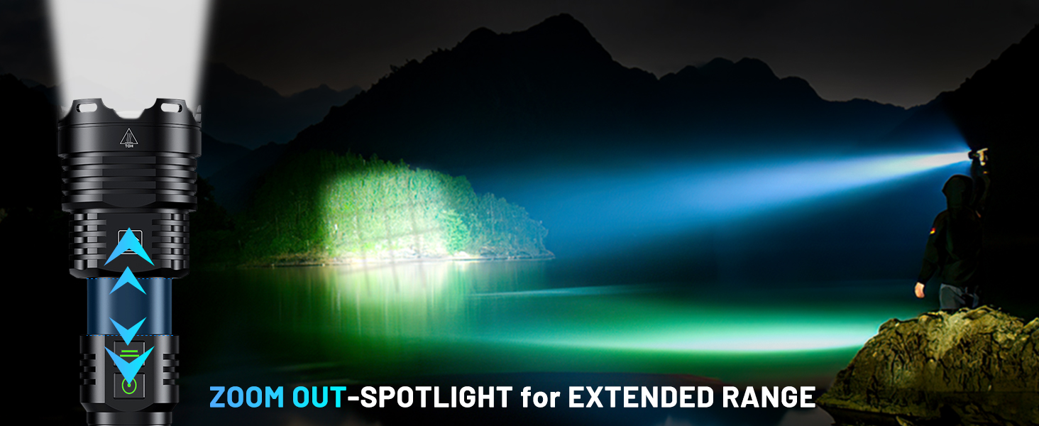 ZOOM OUT-SPOTLIGHT for EXTENDED RANGE