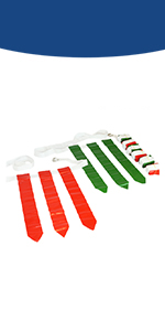 WYZworks 12 Player Adjustable Flag Football Set - Blue &amp; White