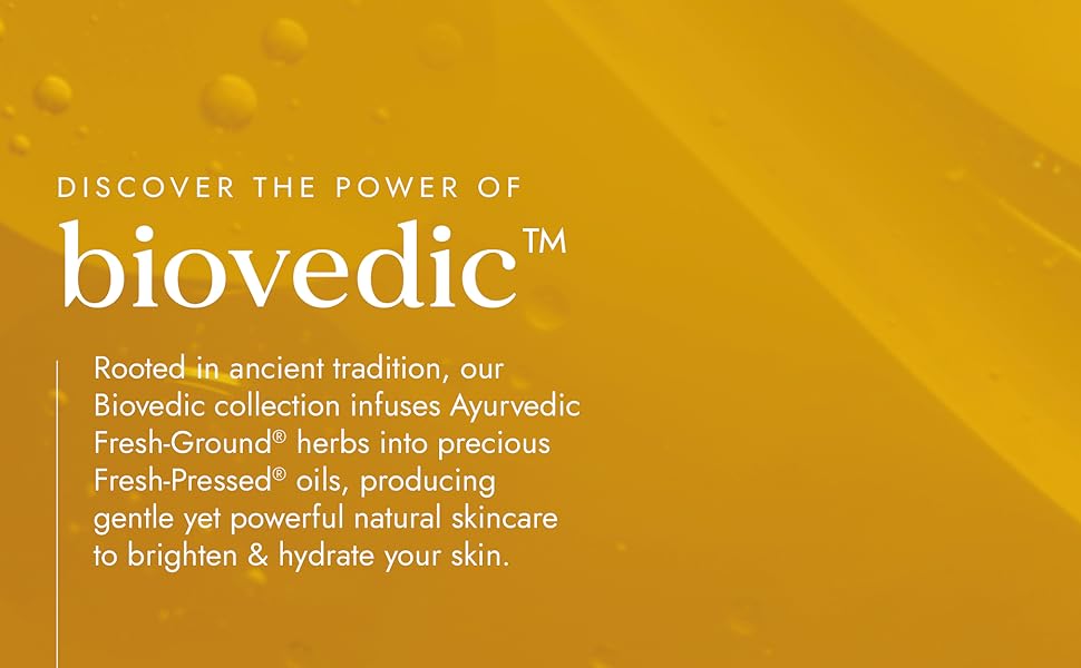 biovedic ayurvedic fresh ground herbs oils hydrate natural skincare 