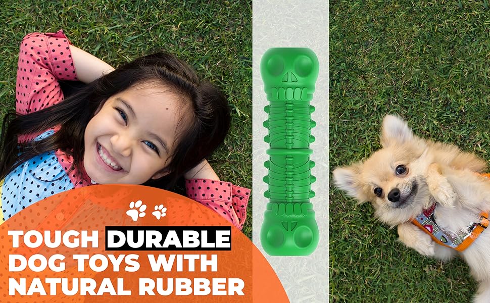 PET4PET Squeaky Dog Toy, Indestructible Dog Chew Toy For Medium, Large