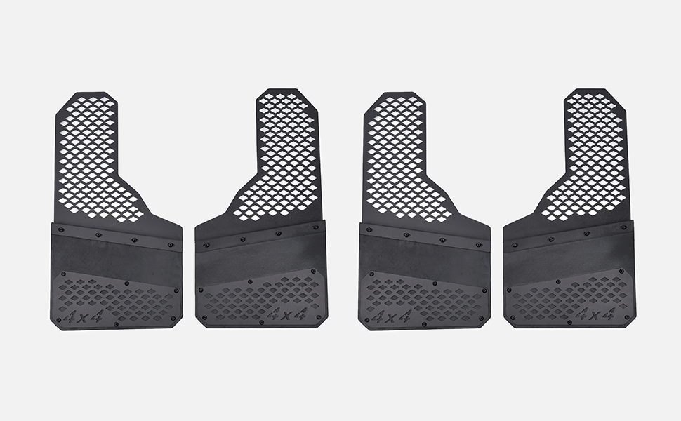 Yawrpats Mud Flaps Heavy-Duty Splash Guards (Black 4pcs)