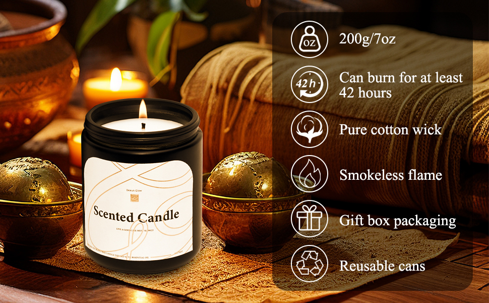 Amazon.com: Dexun Glow Aromatherapy Candle, Cote D'azur