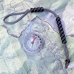 Pace Count Beads for compass navigation