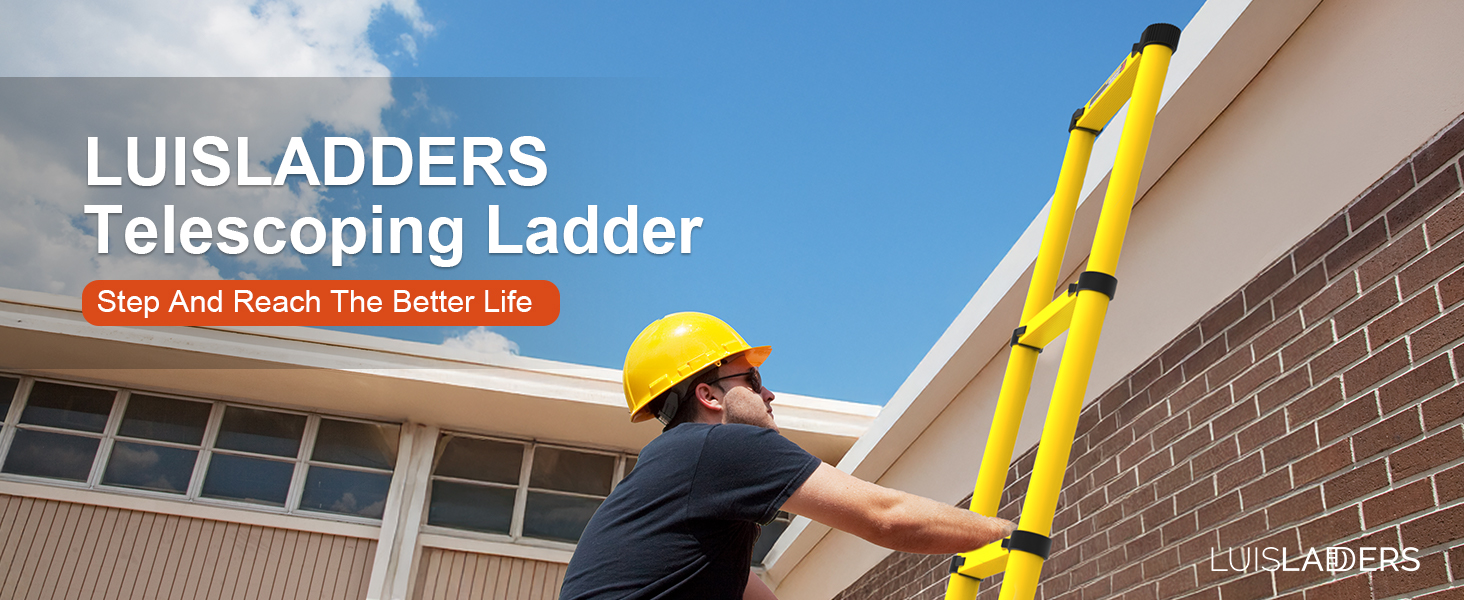 12.5ft Aluminum Extension Folding Telescopic Ladder