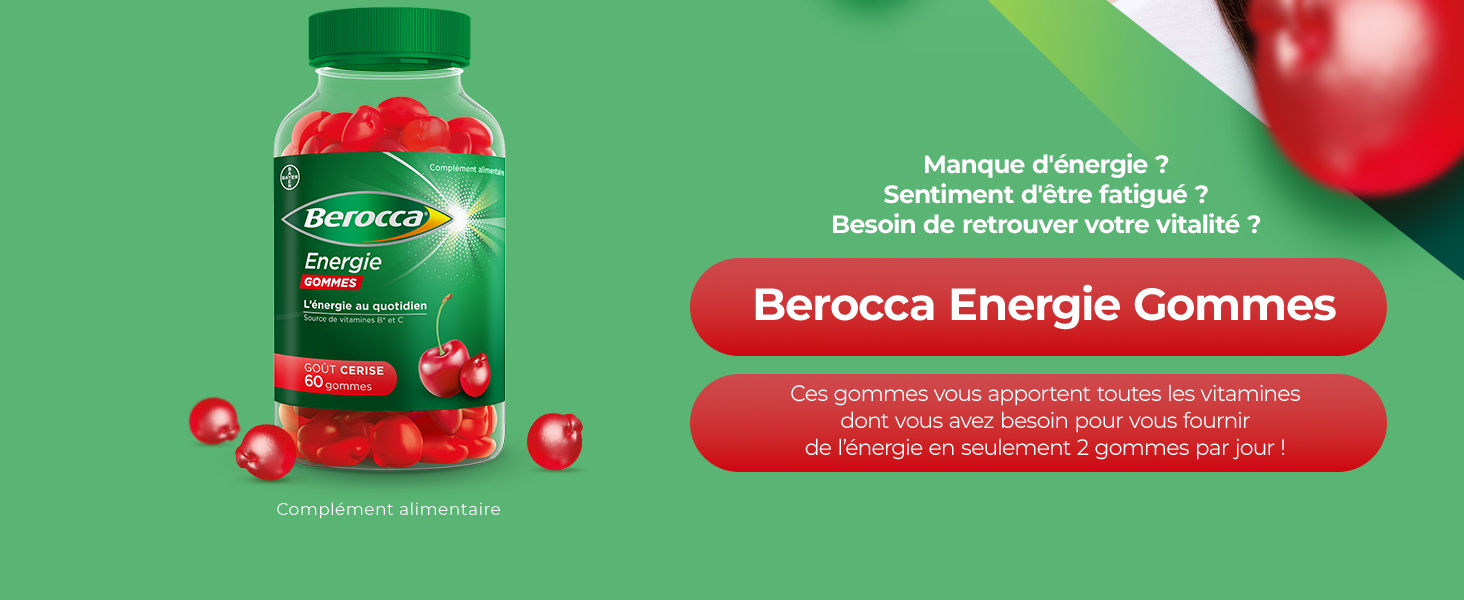 Berocca énergie gommes. Vitamines, vitalité