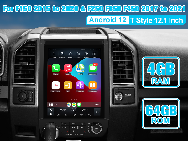 12.1 Inch Stereo for F150 2015 to 2020