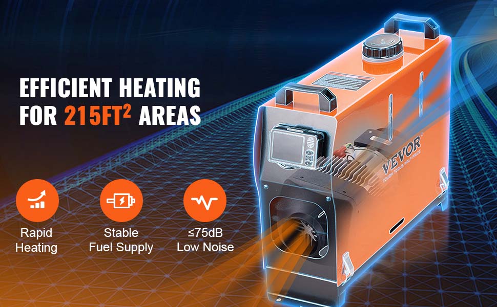 VEVOR 5KW Diesel Heater All in One, Diesel Heater with