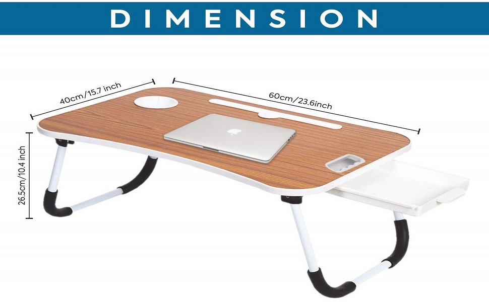 Callas MultiPurpose Laptop Table with Book Stand Cup Holder Drawer