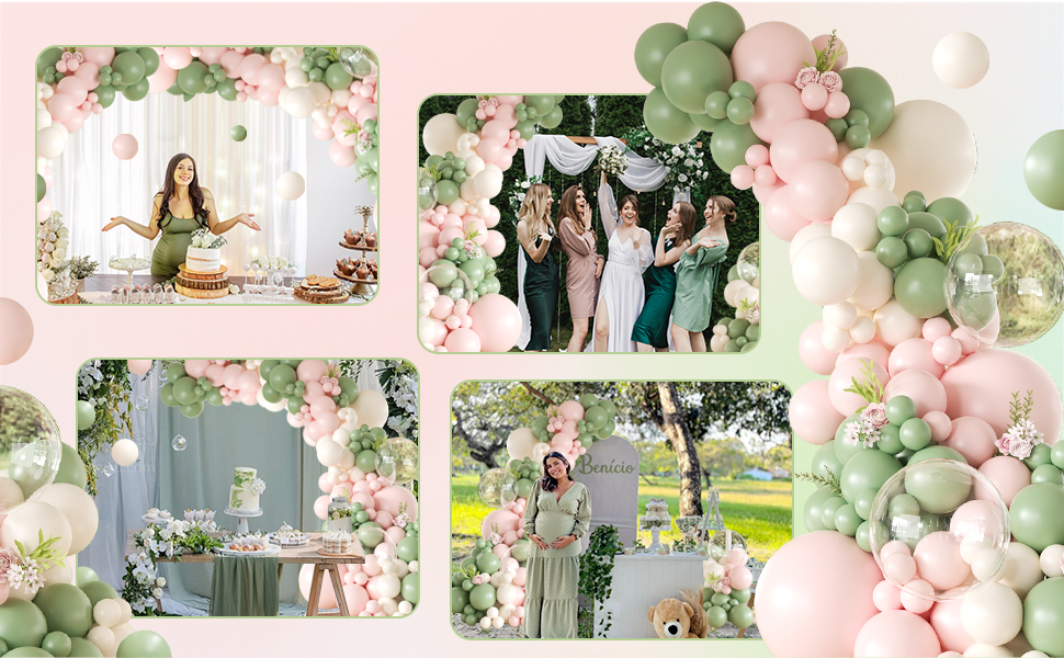 baby in bloom balloon arch kit