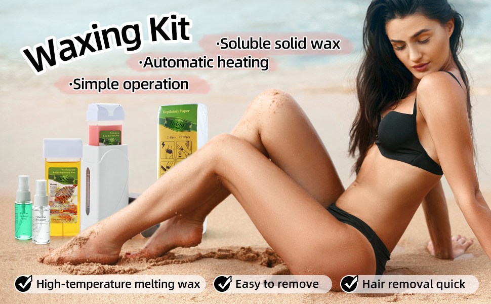 Roll on Waxing Kit for Hair Removal Roll Waxing Kit for