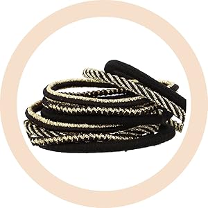 Elastique Noirs et dorés DESSANGE